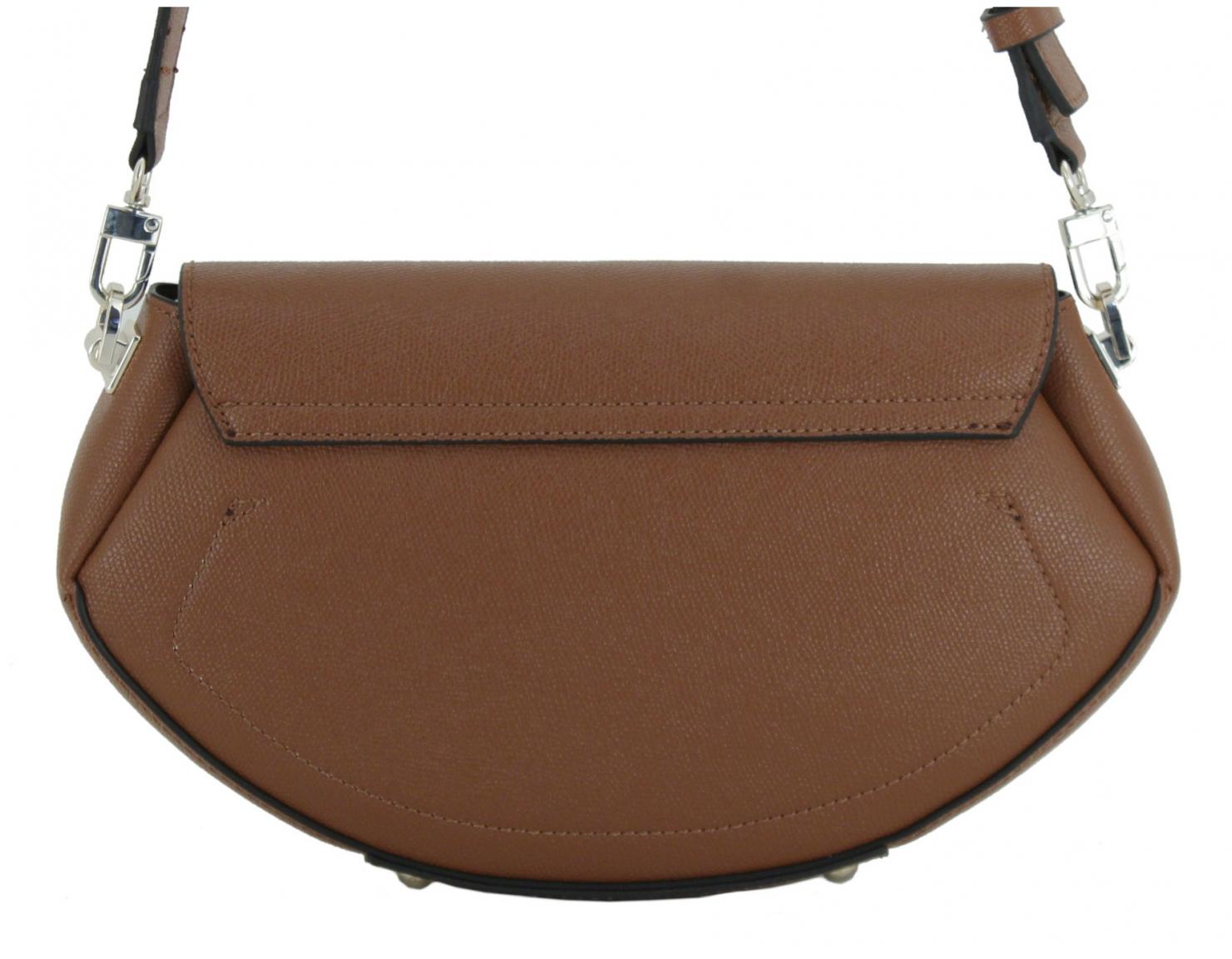 Crossovertasche Saffianooptik schwarz Guess Amorette Überschlag