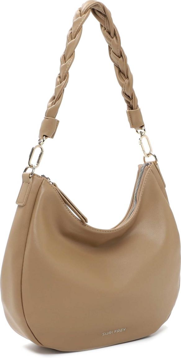 Crossovertasche Tiffany Suri Frey Flechtriemen Taupe