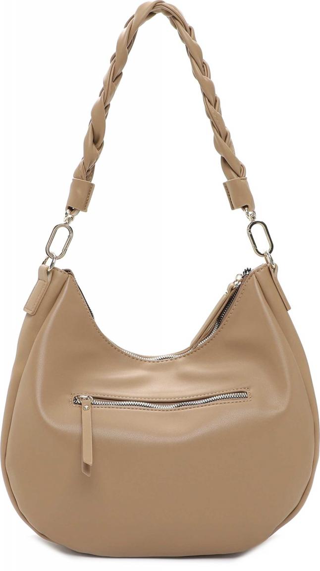 Crossovertasche Tiffany Suri Frey Flechtriemen Taupe