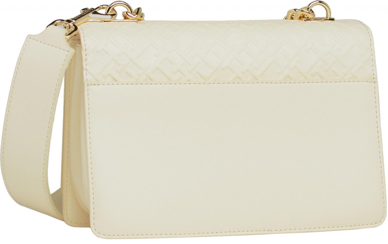 Crossovertasche Tommy Hilfiger Refined Med Prägung schwarz Kette