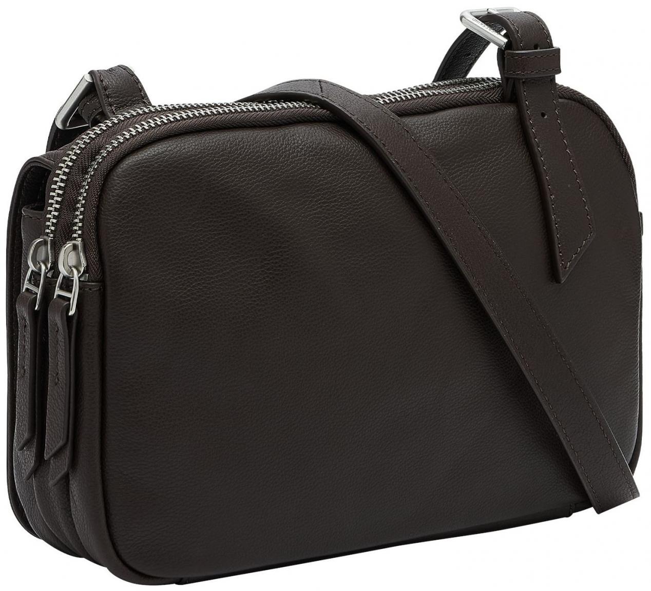 Crossovertasche Überschlag dunkelbraun Liebeskind Mareike Dark Choco Nips