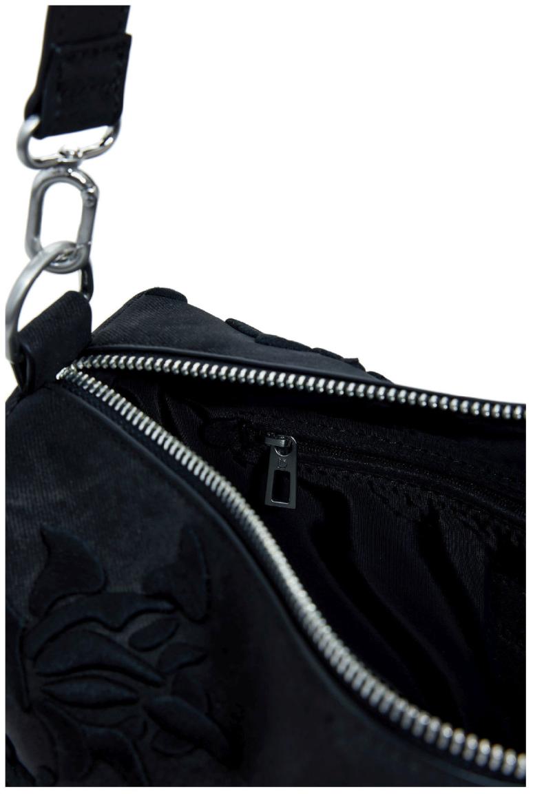 Crossovertasche schwarz Desigual Floral feminin Bergamo negro