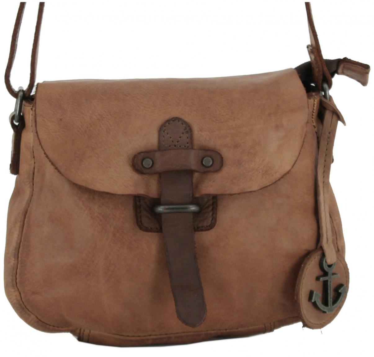 Crossovertasche schwarz Vintage Leder Harbour 2nd Urban Poets Cathey Ash