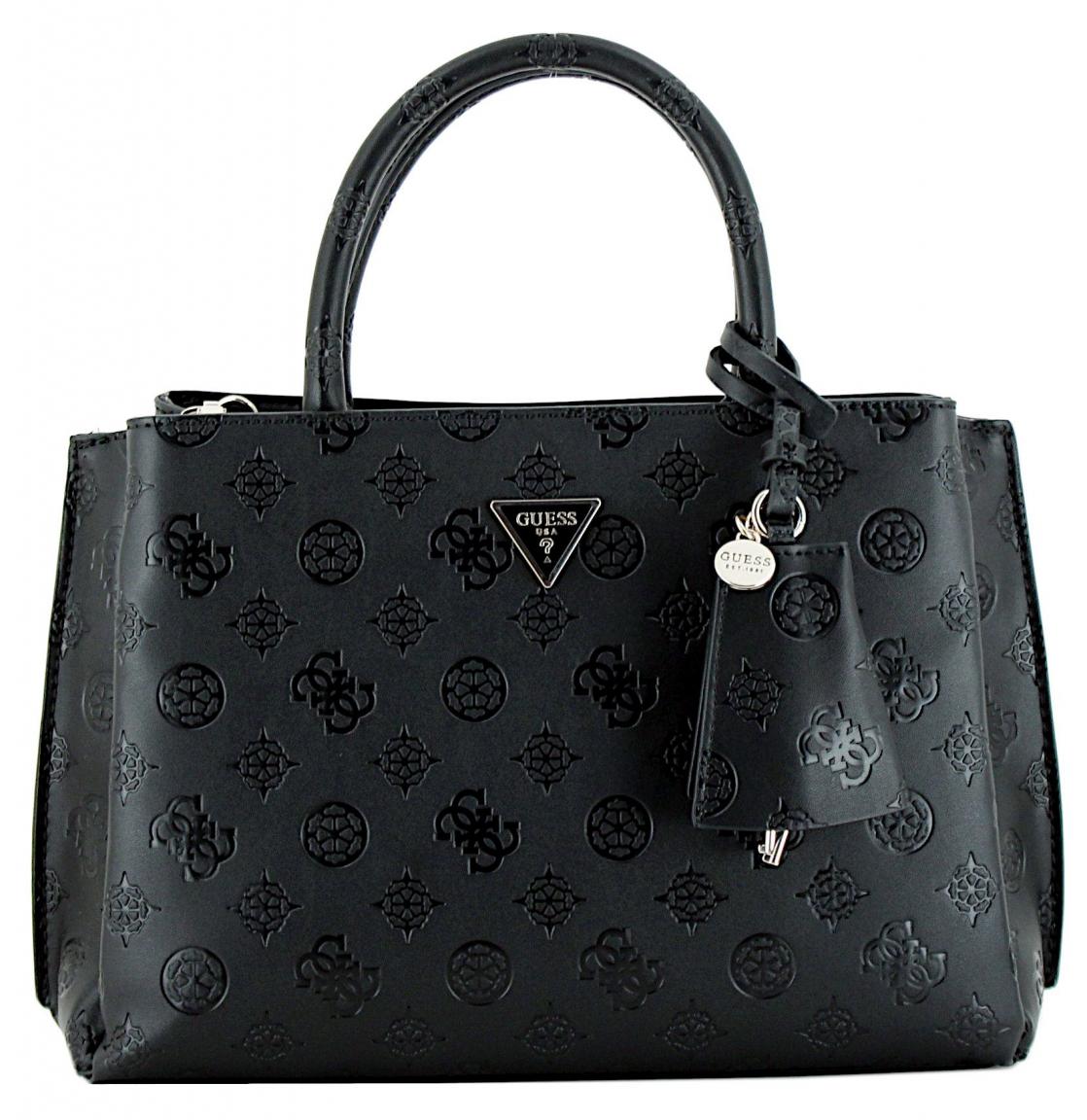 Damen Handtasche mit Logoprägung Guess Jena Taupe