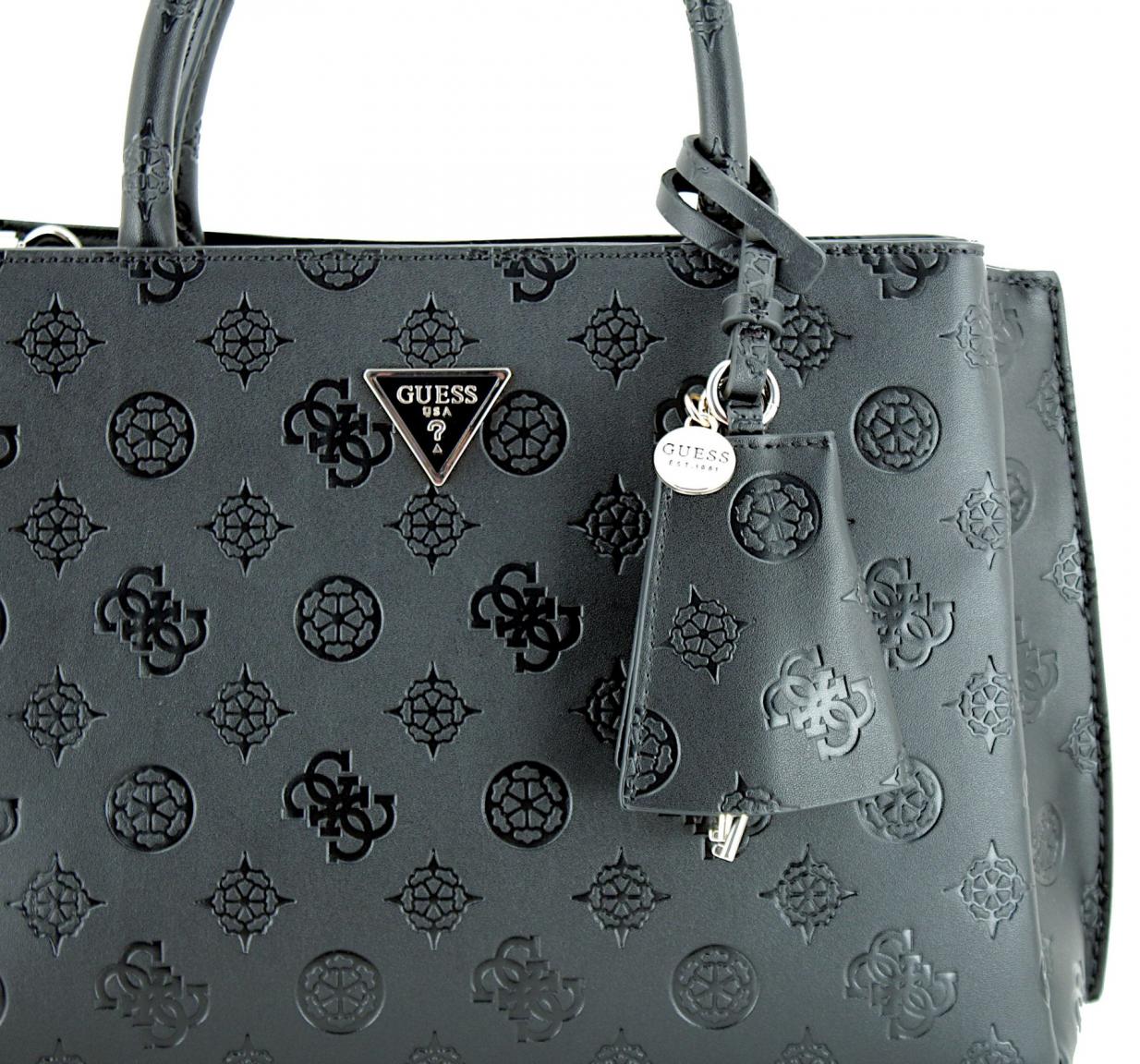 Damen Handtasche mit Logoprägung Guess Jena Taupe