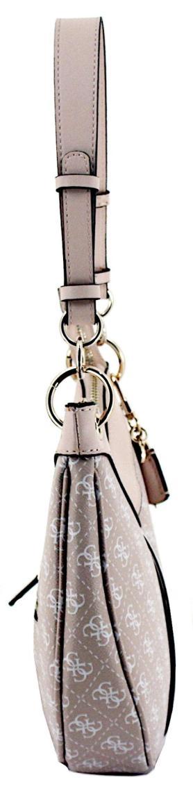 Damen Hobobag Guess Kasinta 4G Printdesign Coal Multi Grau Schwarz