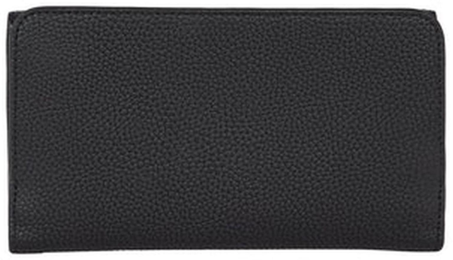 Damen Portmonee Tommy Hilfiger schwarz Silber Flap Element