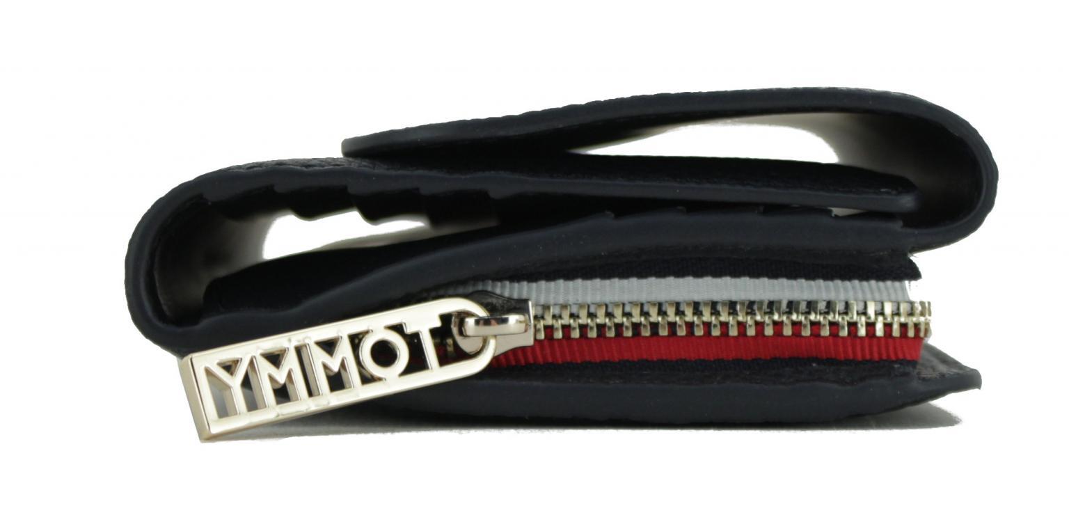 Damen Portmonee Tommy Hilfiger schwarz Silber Flap Element