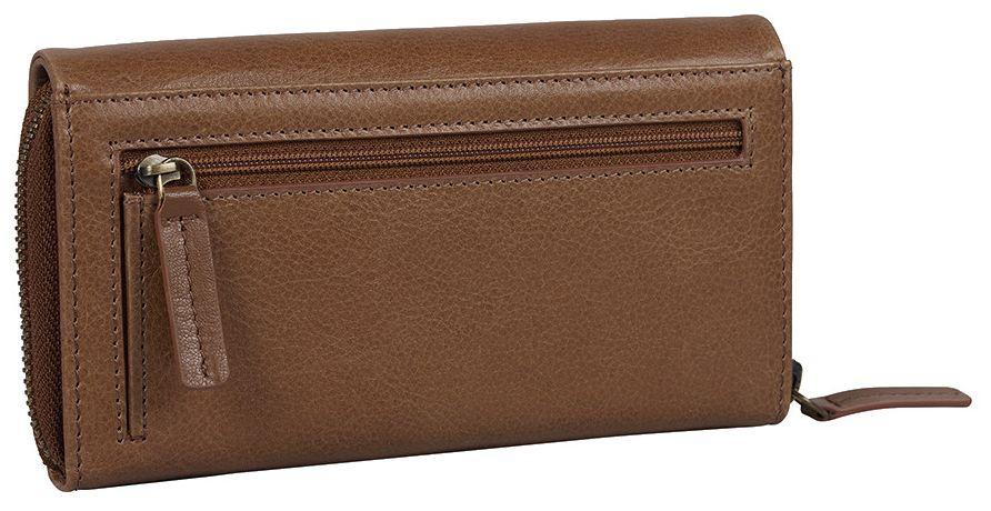 Damenbörse Leder Coco Cognac BURKELY Natural Norah