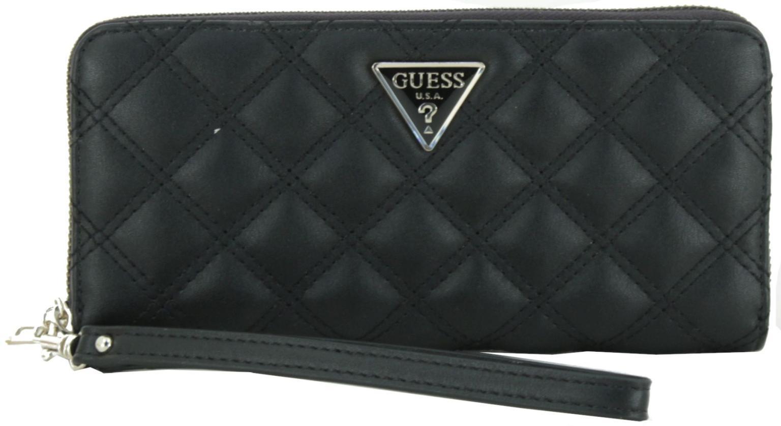 Damenbörse Ziparound Guess Laurel SLG schwarz