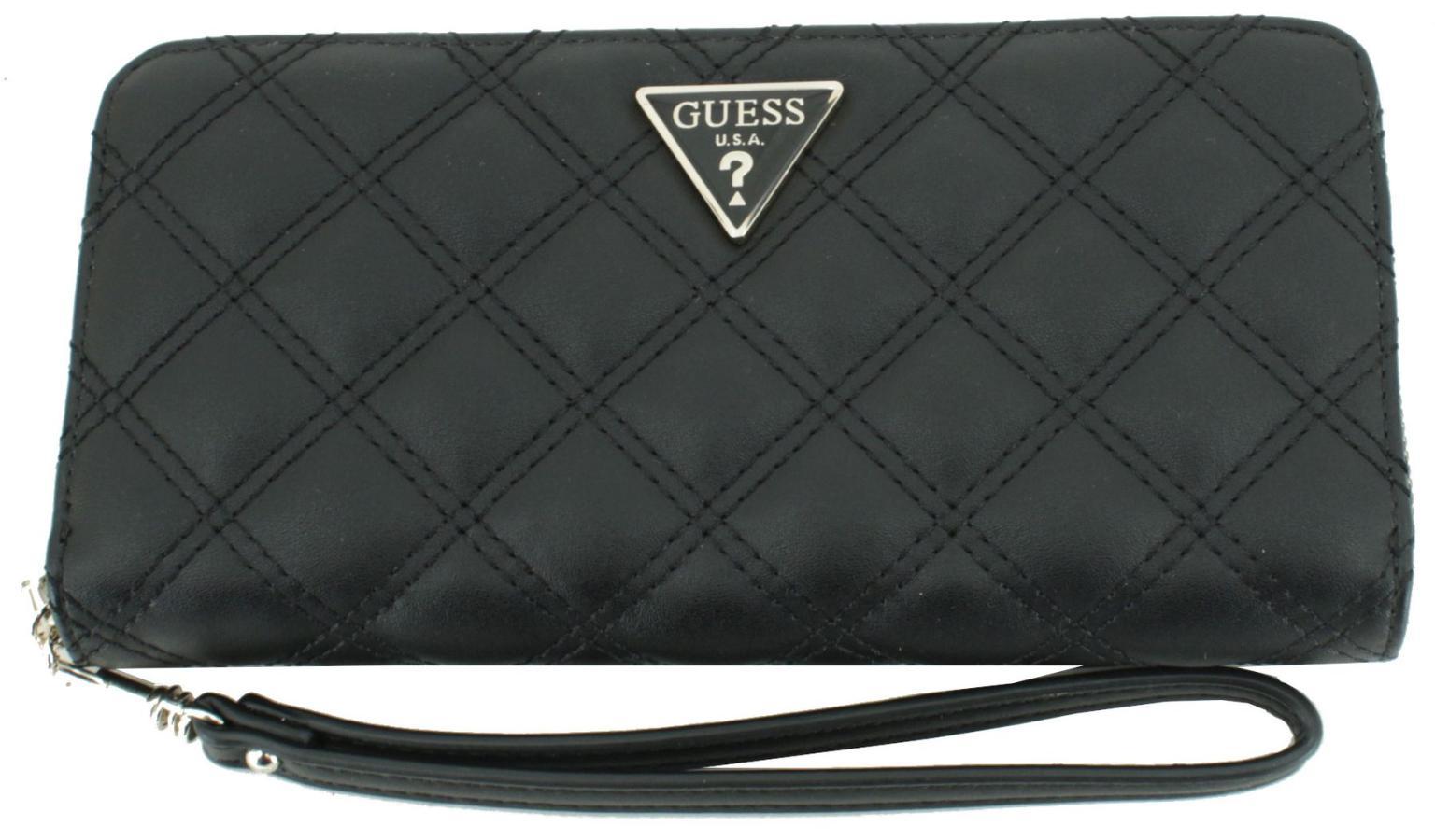 Damenbörse Ziparound Guess Laurel SLG schwarz