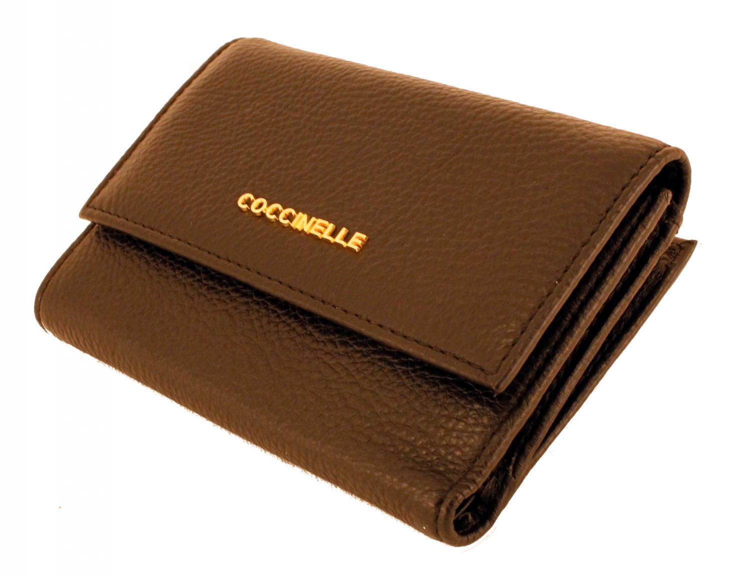 Damengeldbörse Coccinelle Metallic Soft Cognac