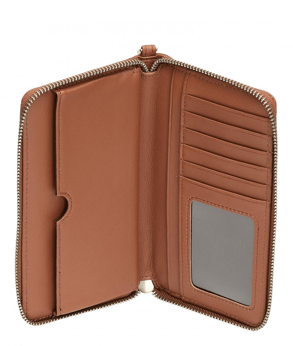 Damengeldtasche VivianW2 Basic Harris New Bourbon braun Leder Zipper