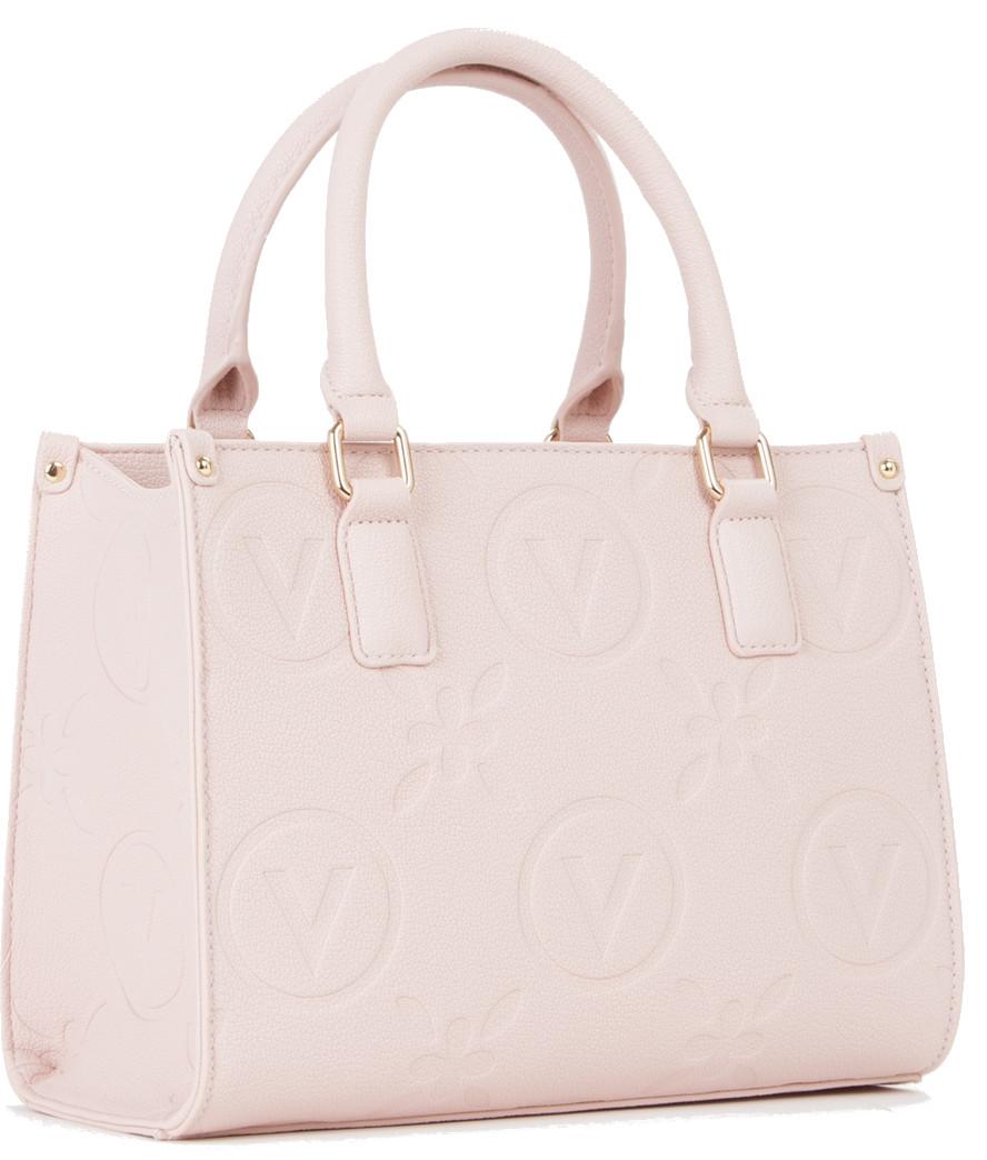 Damenhandtasche hellrosa Logoprägung Samba RE Cipria Mario Valentino