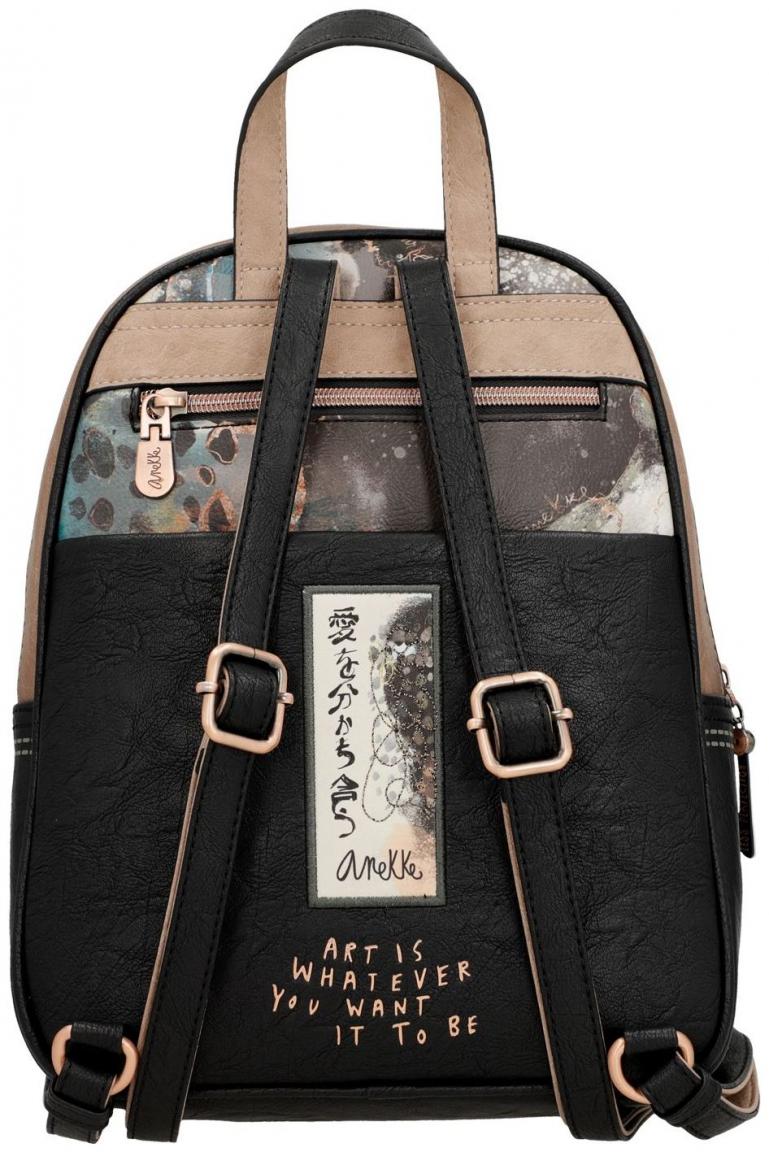 Damenrucksack Anekke Shoen Nieten metallic Japan Kunst