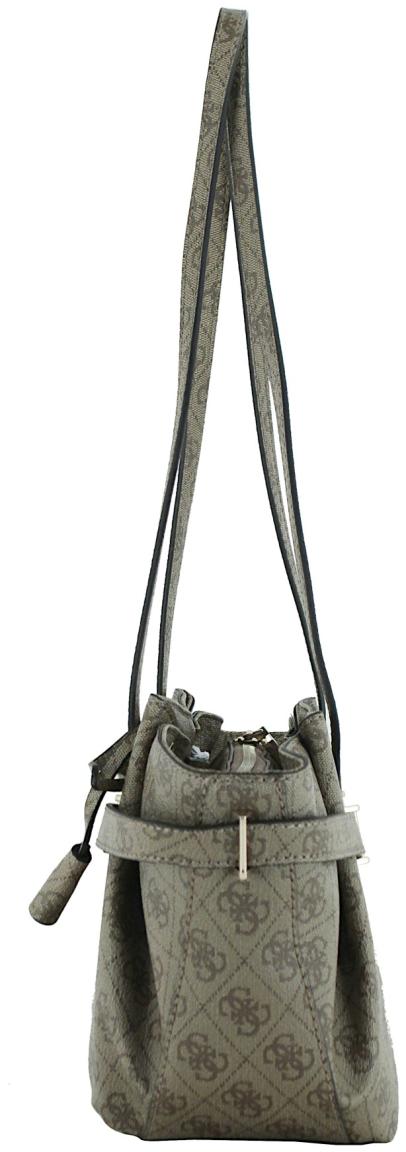 Damentasche Guess Yesba Zierriemen Dark Taupe