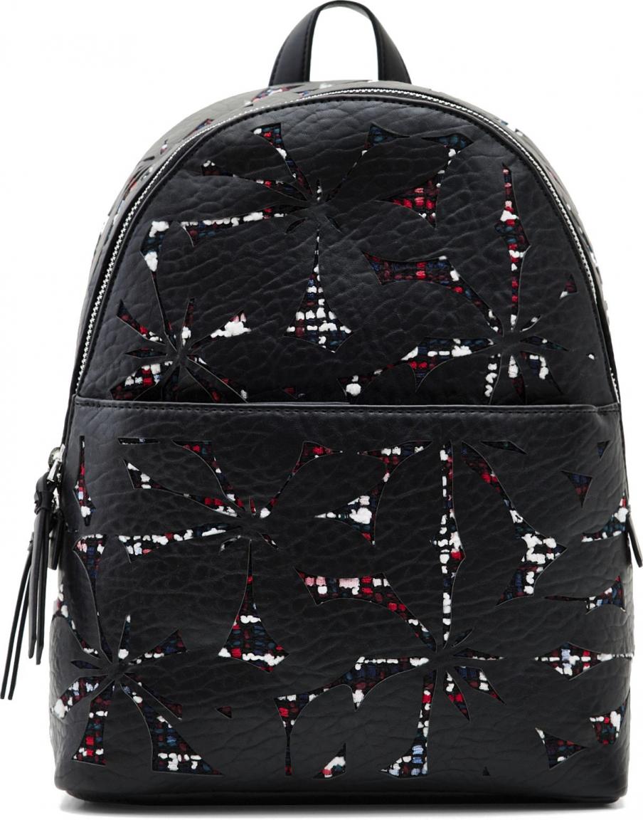 Daypack Desigual Onyx Mombasa Mini Negro Bucle