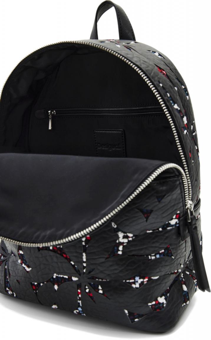 Daypack Desigual Onyx Mombasa Mini Negro Bucle