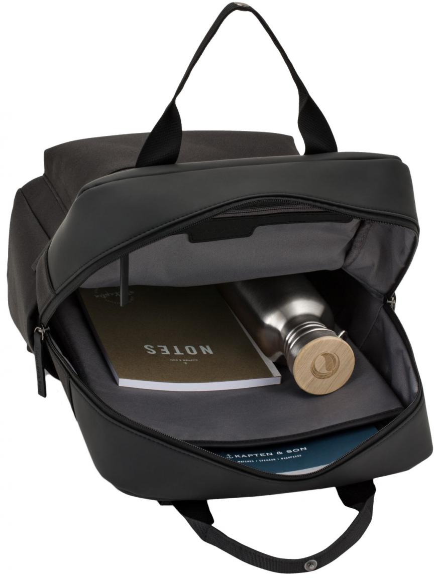 Daypack klassisch schwarz Kapten & Son Bergen wasserabweisend