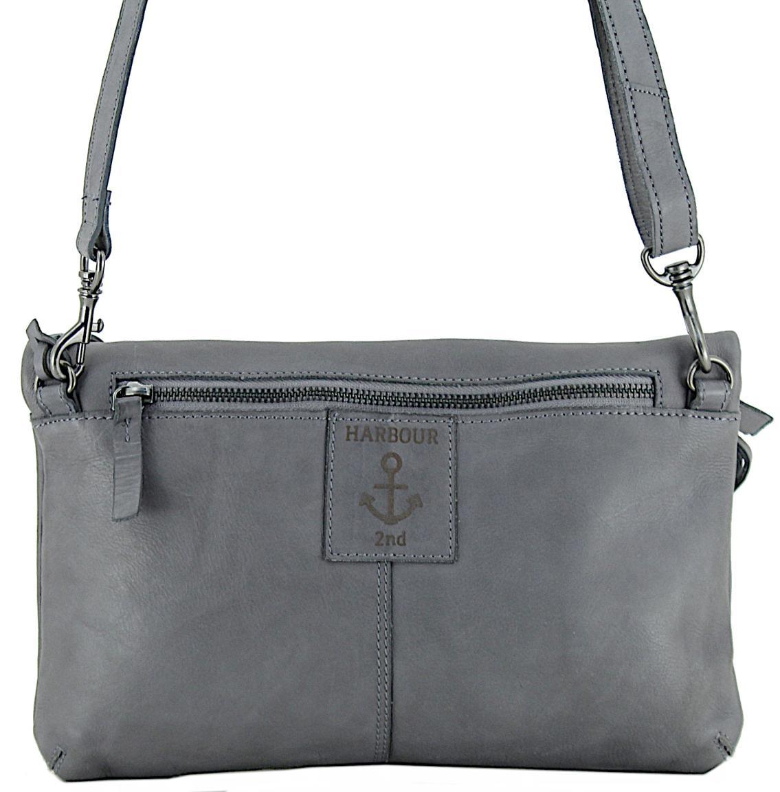 Denim klappbare Schultertasche Patricia Anchor Love Harbour2nd Grau