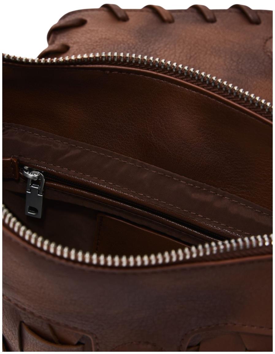 Desigual Argon Camel Zarauz Schultertasche Cuero West - Braun