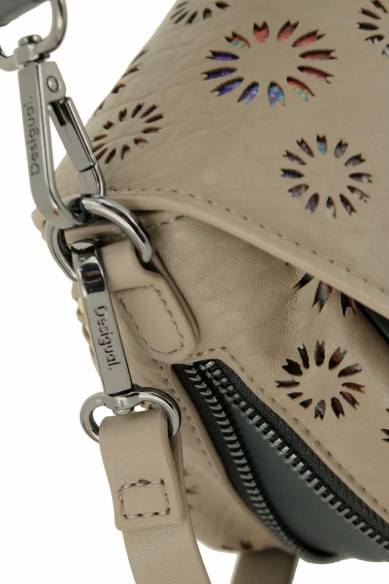 Desigual Crossovertasche Überschlag Amorina dunkelbeige Tromso