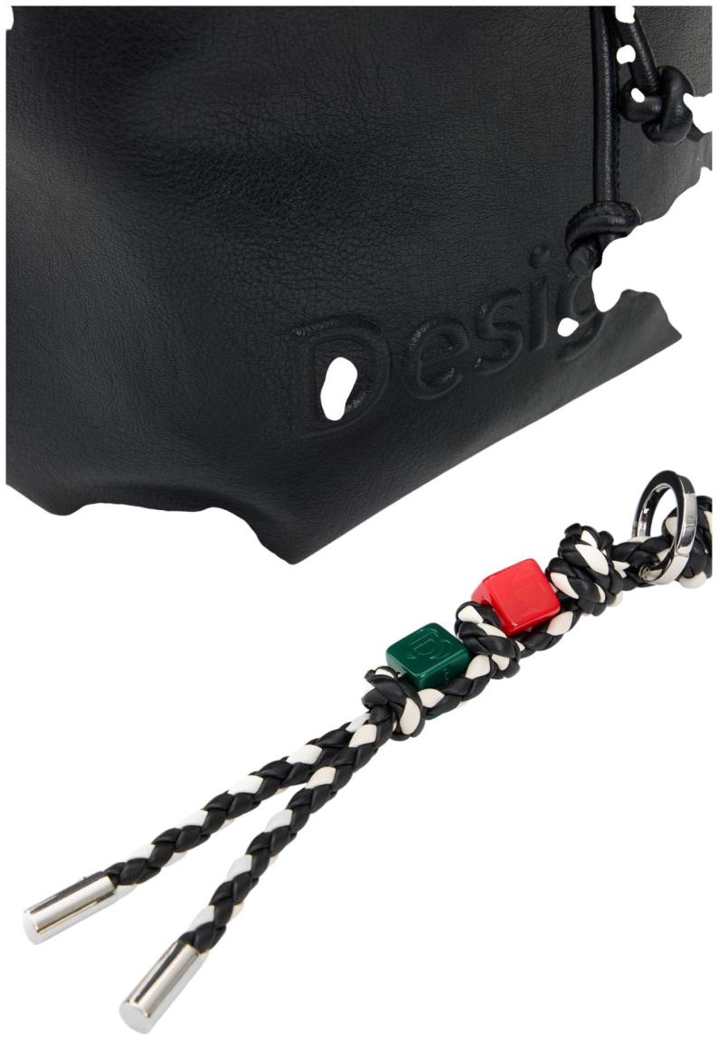 Desigual Half Logo Luena Mini Rucksack Negro - Schwarz