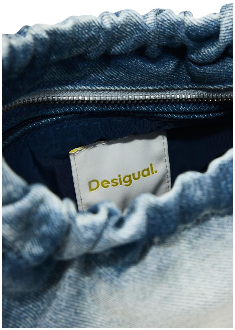 Desigual Half Logo Waverly Phone Crossbody Tasche Denim Raw - Blau