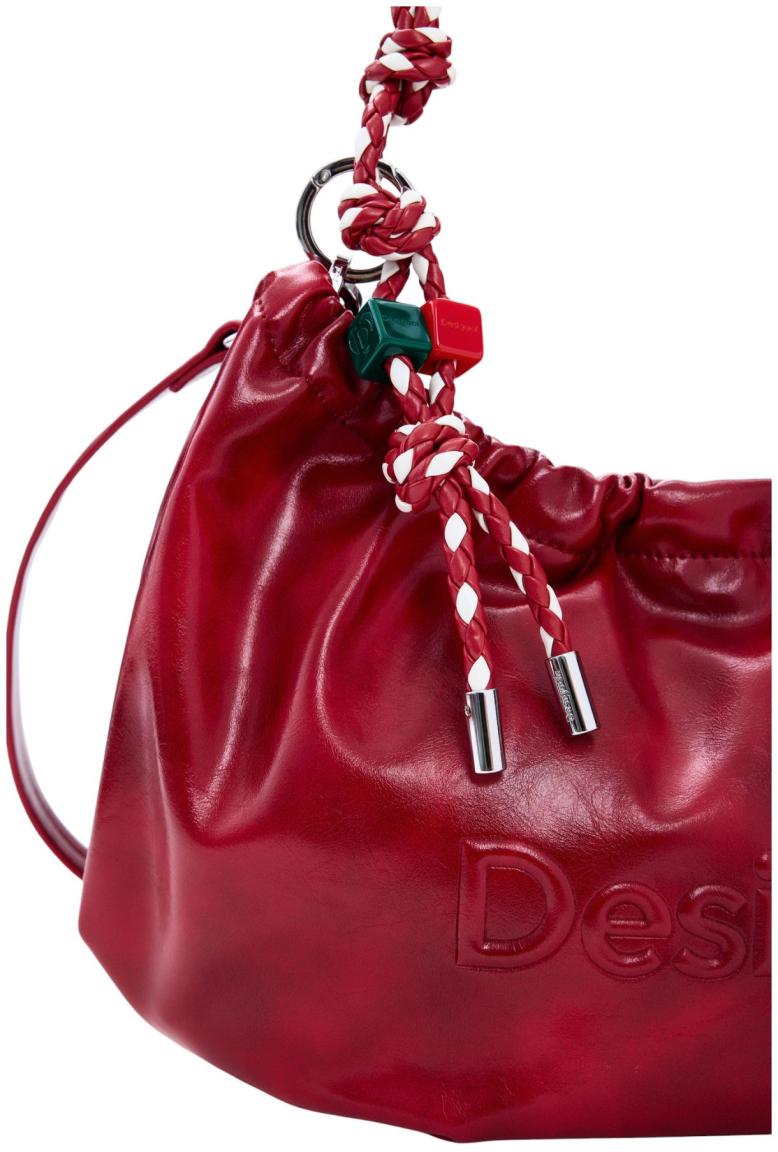 Desigual Half Logo Waverly Umhängetasche Carmin - Rot