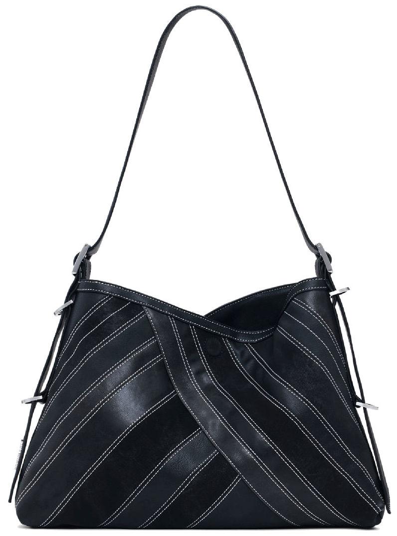 Desigual Handtasche schwarz Fibonacci zweigeteilt Buxton Kontrast