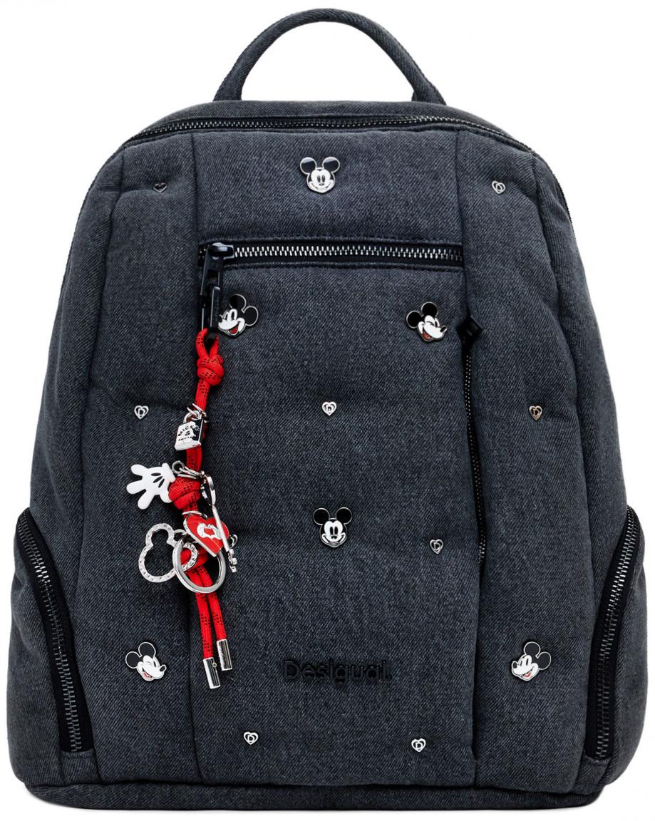 Desigual Jeansrucksack Mickey Chester Modify dunkelgrau Denim
