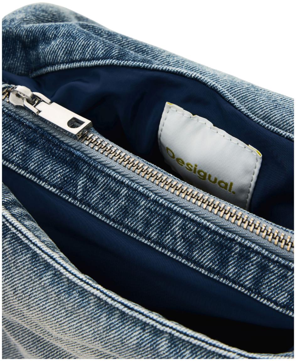 Desigual Jeanstasche Venecia 4.0 Denim Raw Überschlag