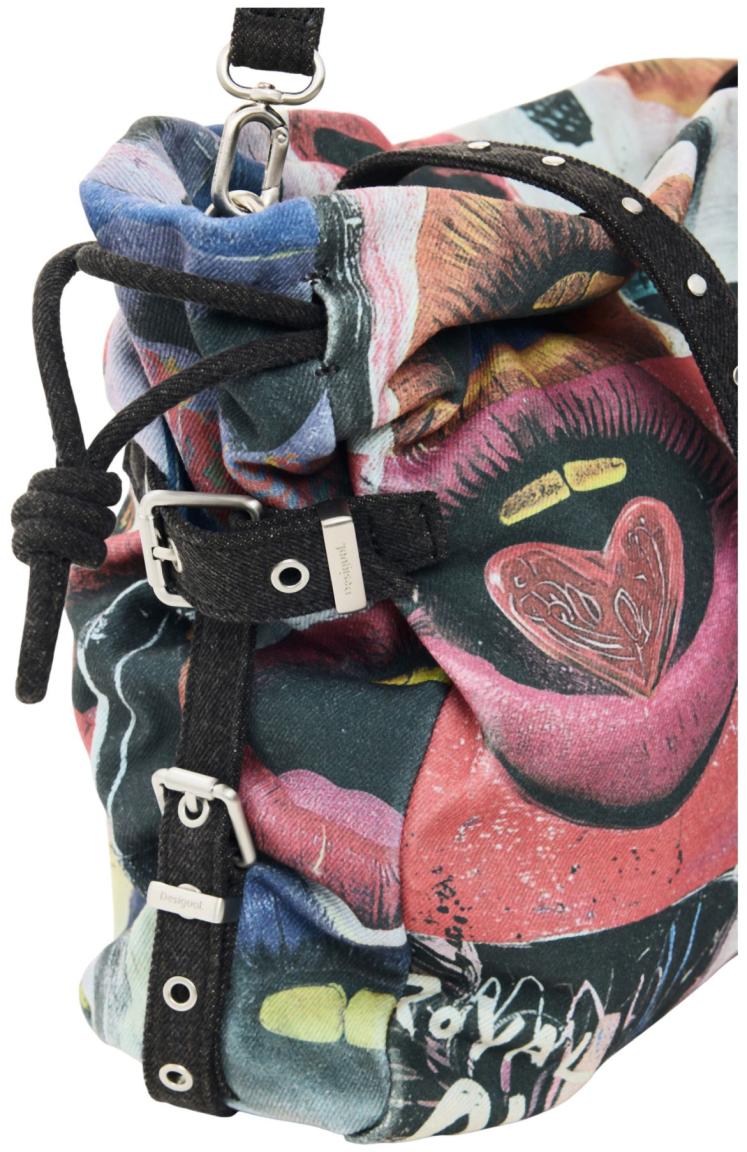 Desigual Lifta 2.0 Shopper Canvas Graffiato Blue