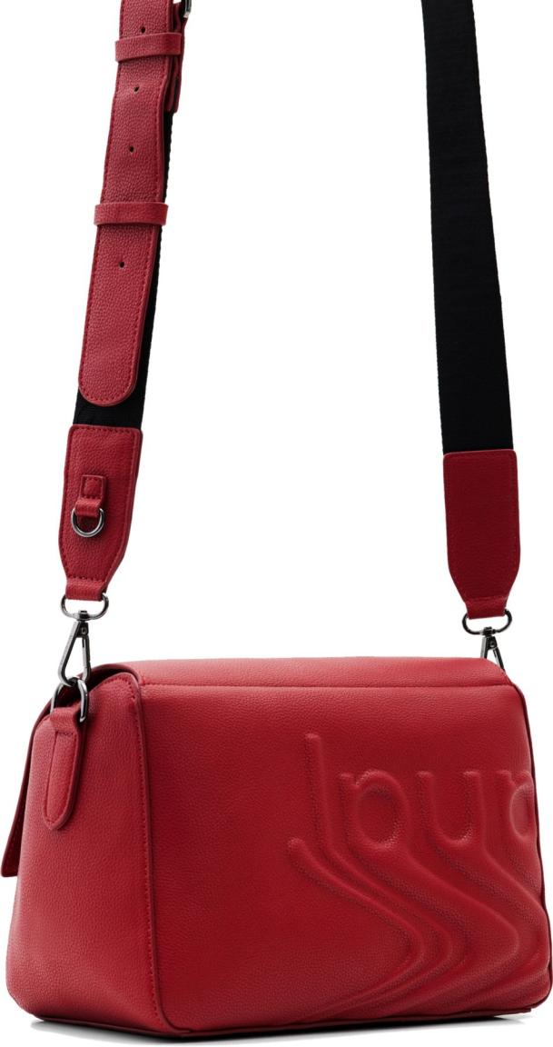 Desigual Picso Logo Überschlagtasche Big Phuket Straight Logo Carmin