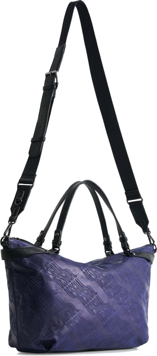 Desigual Schultertasche Azul Noche Blau Logorama Libia