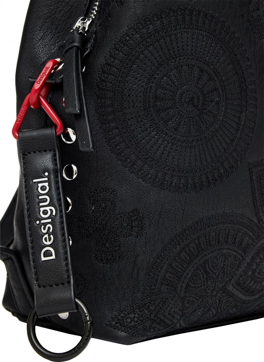 Desigual Sumy Mini schwarz Dejavu bestickt Damenrucksack Mandala