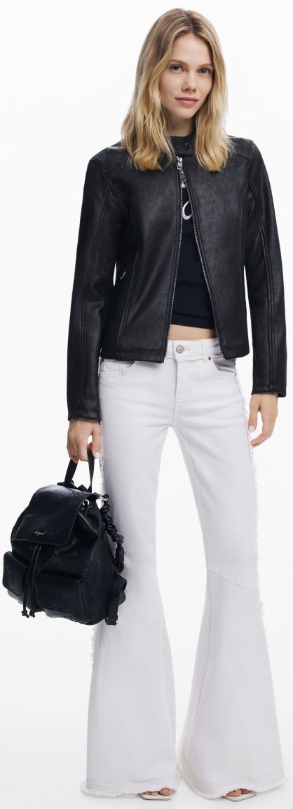 Desigual Überschlagrucksack schwarz Sierra Citybackpack Prisa