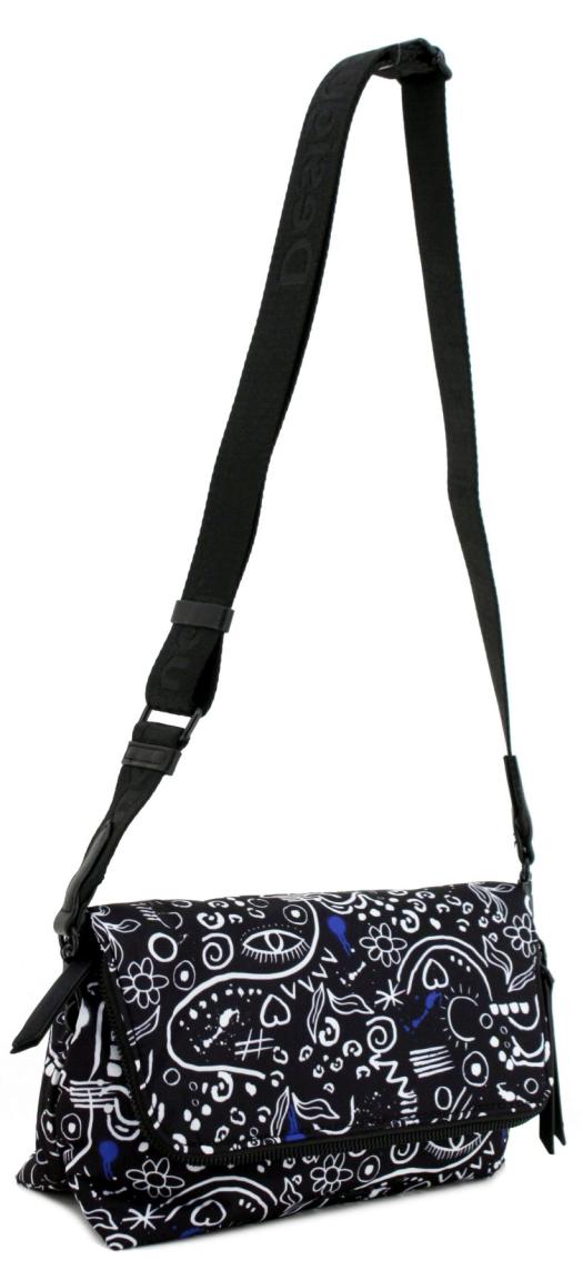 Desigual Überschlagtasche Venecia Arteye schwarz gemustert
