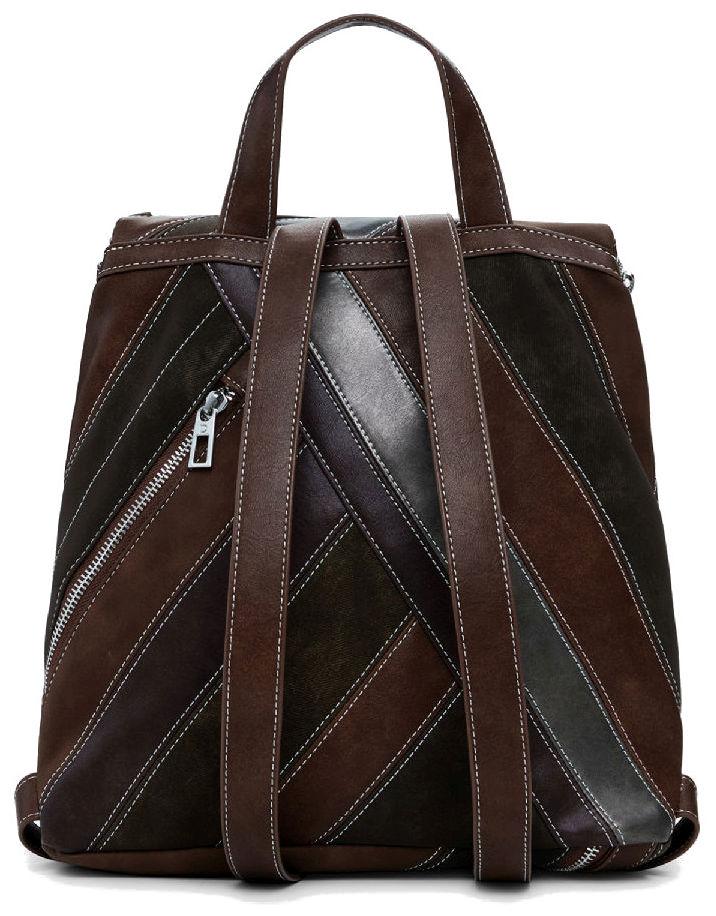 Desigual camel Daypack Fibonacci Hampton Überschlag braun