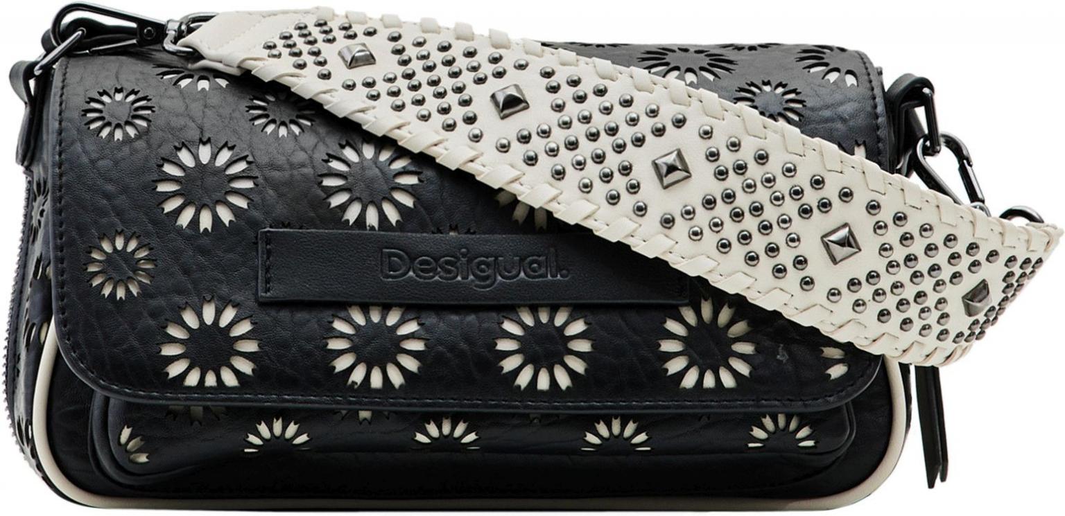 Desigual erweiterbare Handtasche gestanzt Amorina Nieten