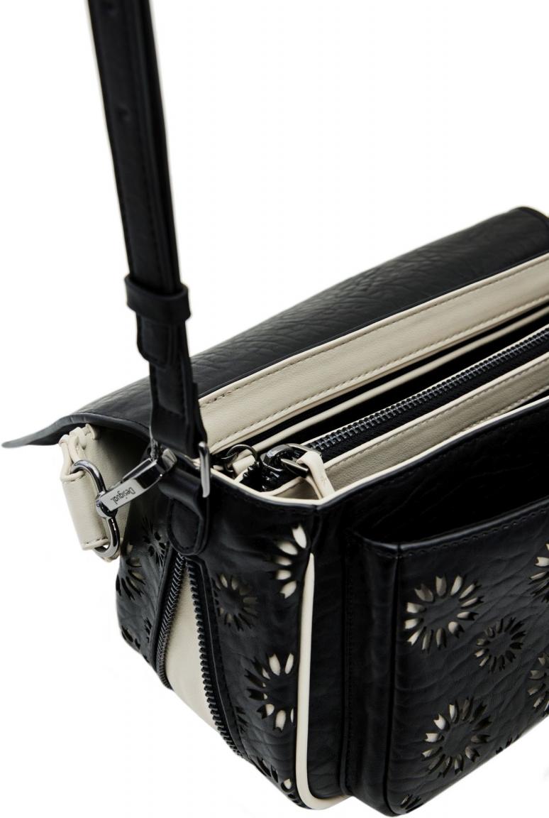 Desigual erweiterbare Handtasche gestanzt Amorina Nieten