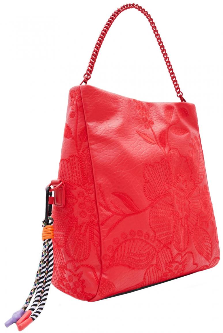 Desigual feminine Überschlagtasche rot Alpha Loverty Carmin