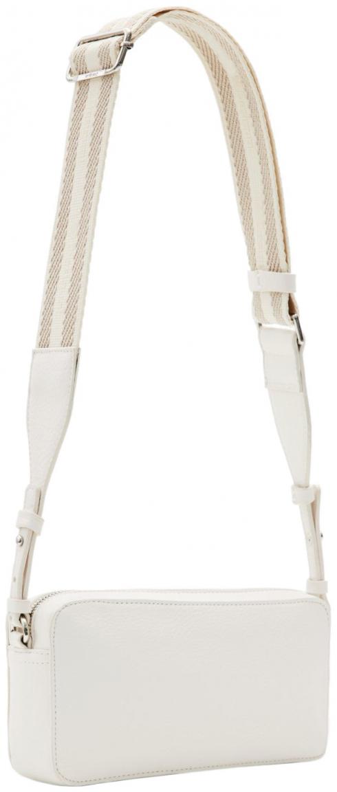 Desigual weiße Crossovertasche Logo Cambridge Blanco