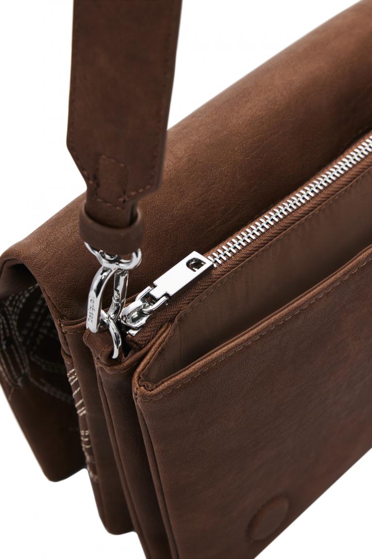 Dortmund Flap 2.0 Überschlagtasche Desigual braun bestickt Nieten Goodall