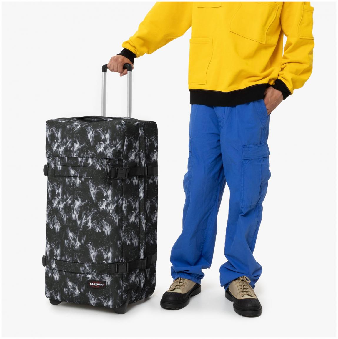 Eastpak Reisetasche Trolley schwarz grau Transit'R L Dark Flame