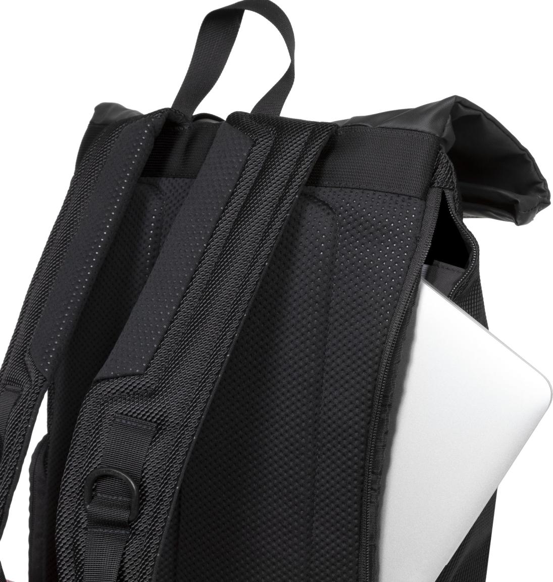 Eastpak Tecum Roll Rolltop Backpack Black vegan