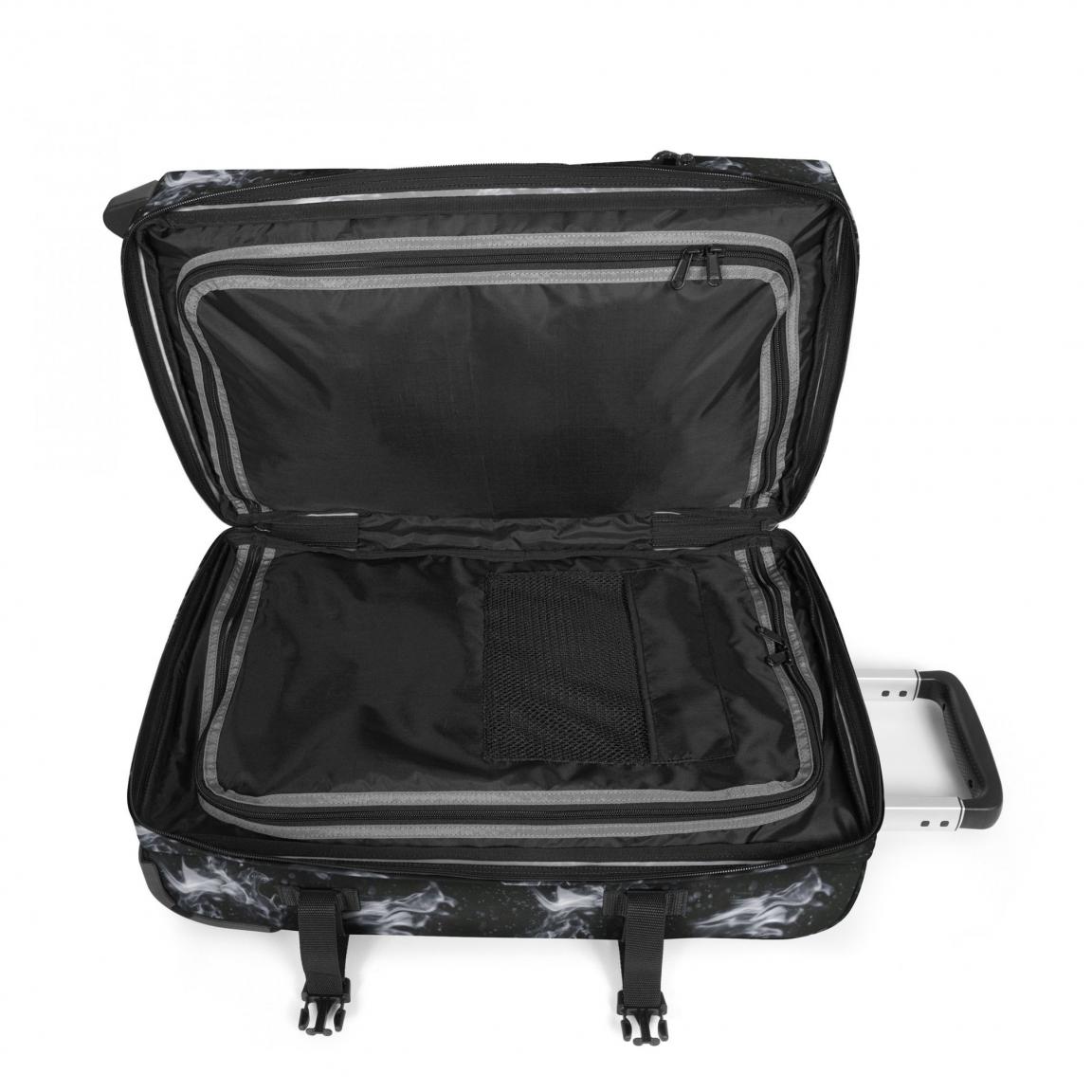 Eastpak Transit'r Handgepäckstrolley schwarz grau Flammenprint Dark Flame