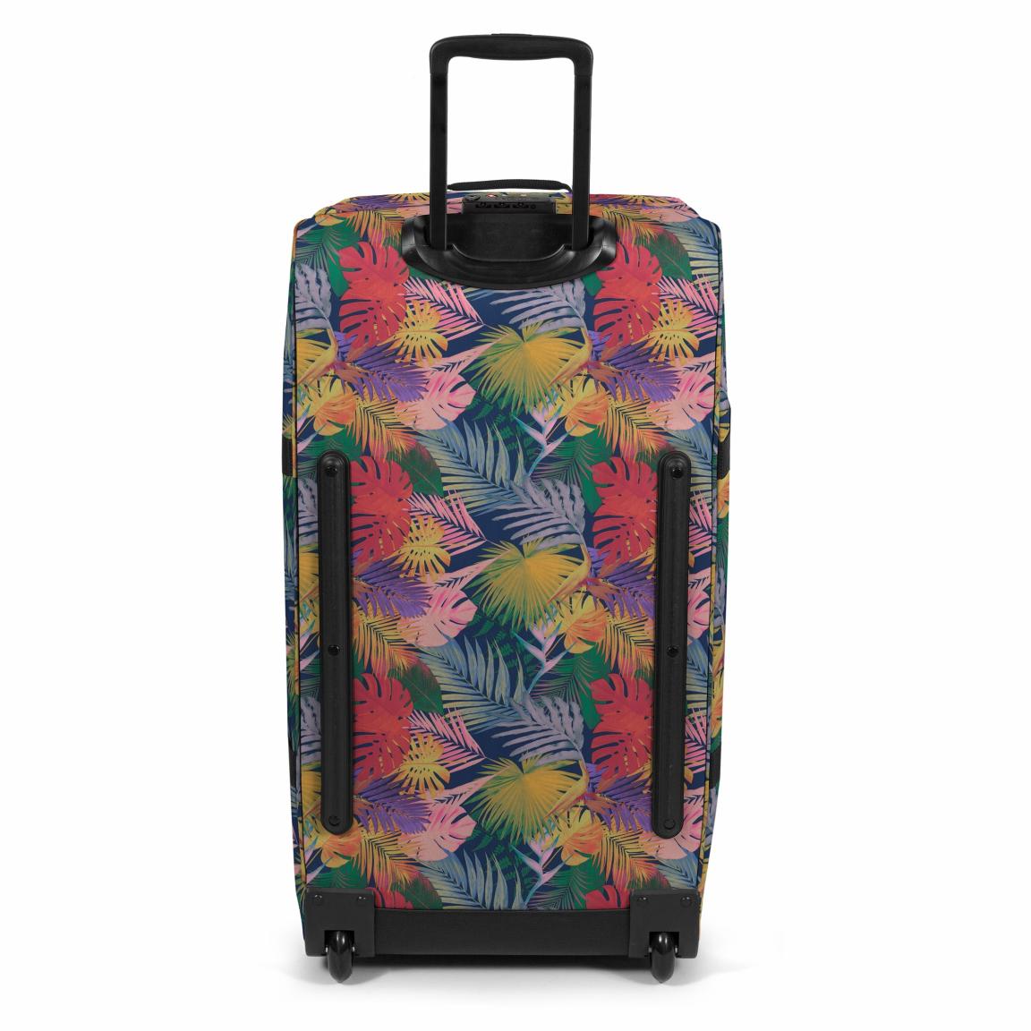 Eastpak Tranverz L Rollenreisetasche Blätter Brize Retro Navy - Bunt