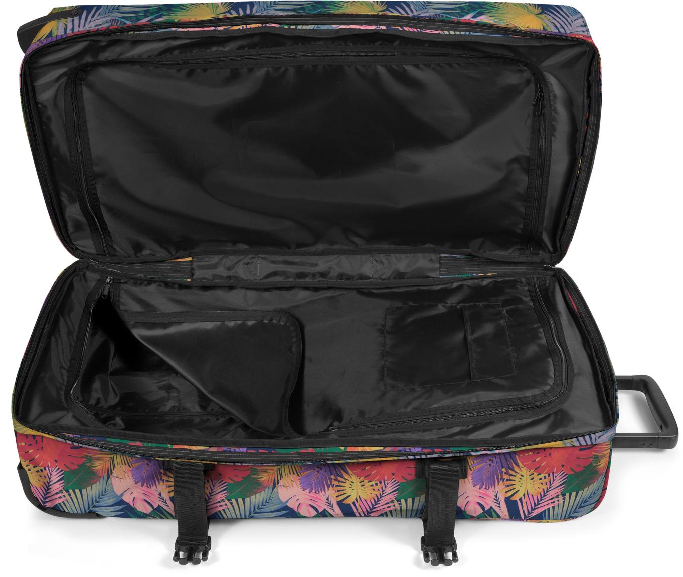 Eastpak Tranverz L Rollenreisetasche Blätter Brize Retro Navy - Bunt