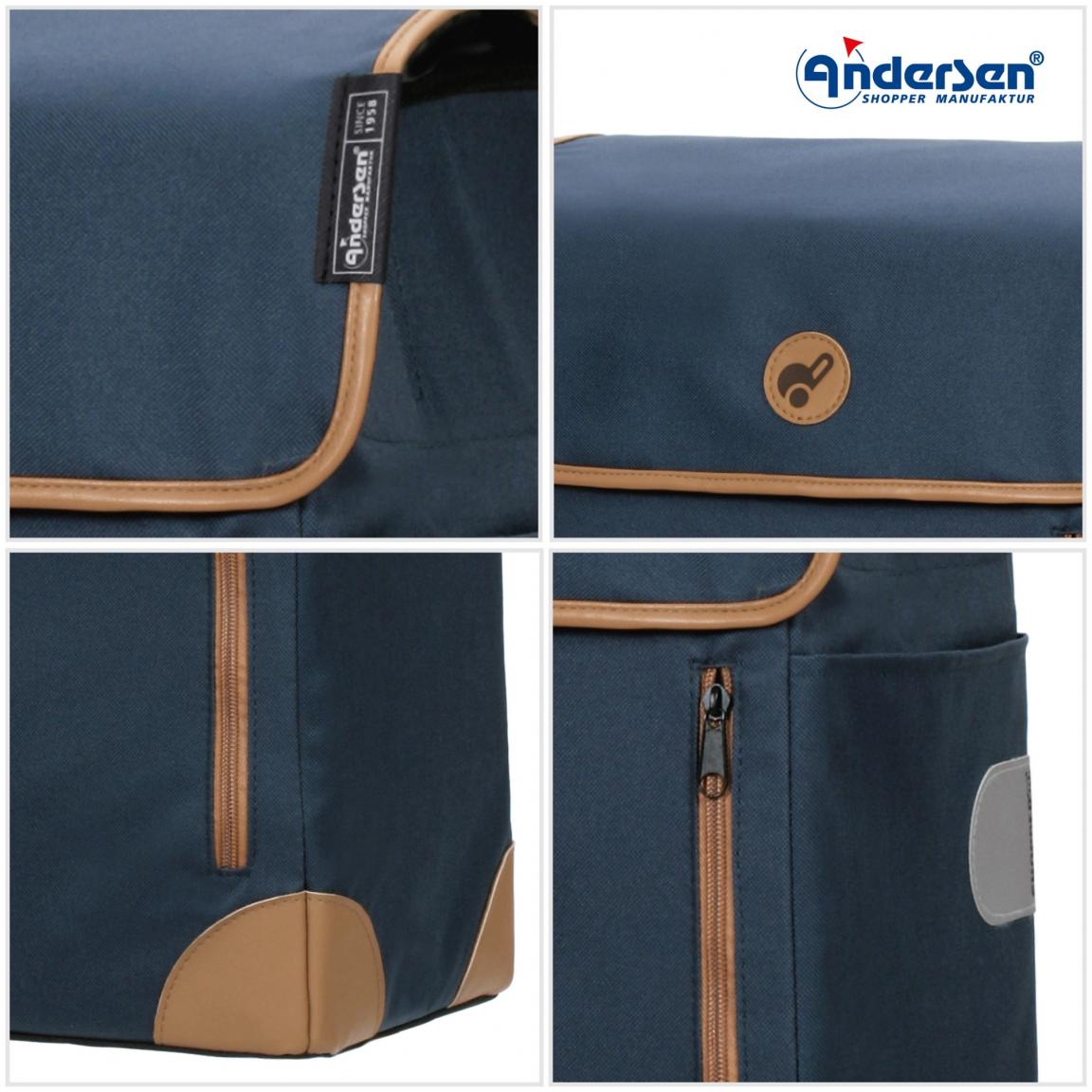 Einkaufstaschentrolley Weda Blau mit Scala Shopper Plus Andersen